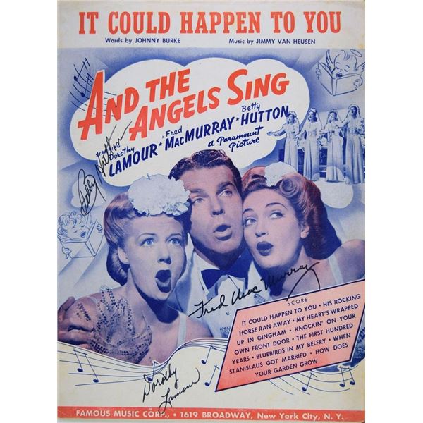 It Could Happen To You signed sheet music