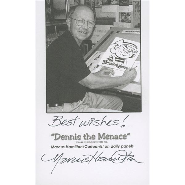 Dennis the Menace Marcus Hamilton signed photo