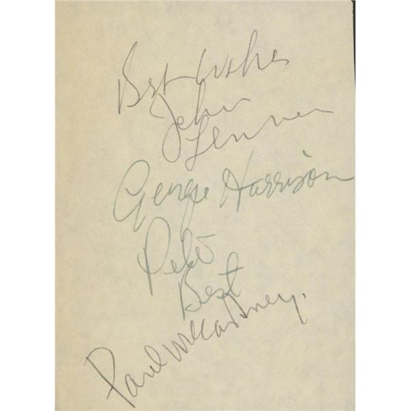 The Beatles signature cut. GFA Authenticated