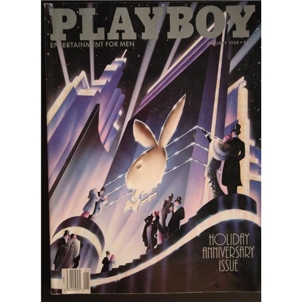 Playboy Magazine January 1988 Holiday Anniversary Issue