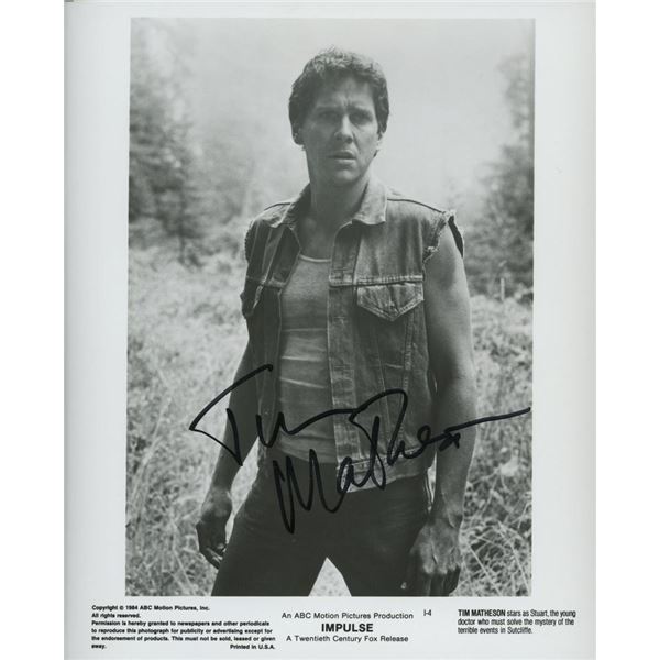 Impulse Tim Matheson signed movie photo