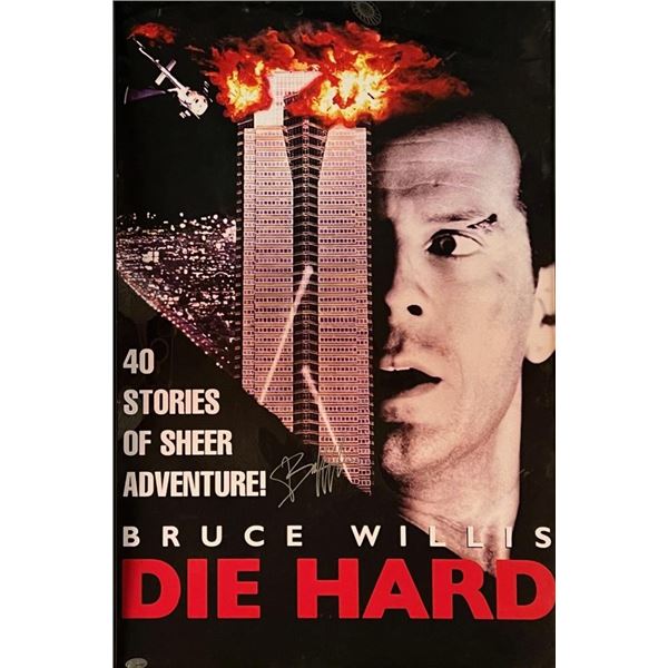 Die Hard Movie Poster Signed by Bruce Willis