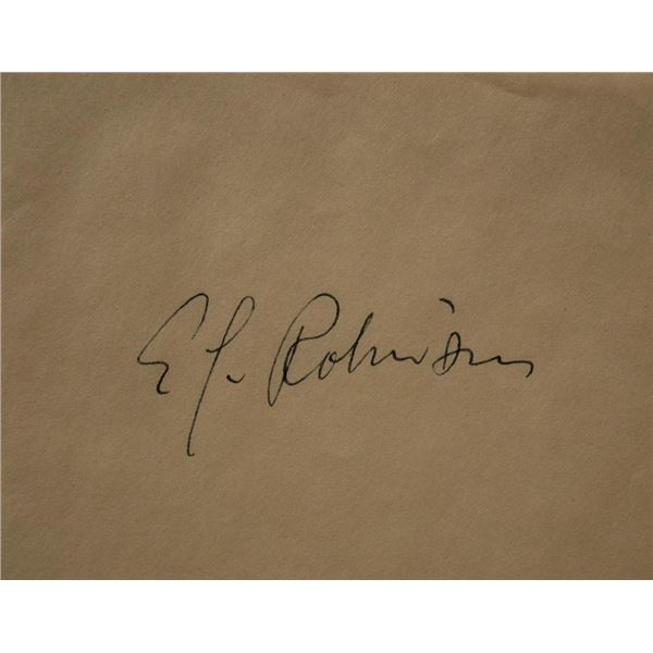 Key Largos Edward G. Robinson signature slip