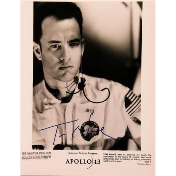 Apollo 13 Tom Hanks signed  promo photo