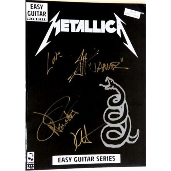 Metallica signed music book