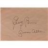 Image 1 : Gracie Allen and George Burns signature slip
