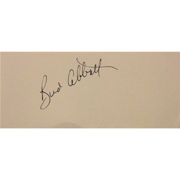 Bud Abbott signature slip