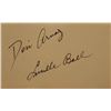 Image 1 : I Love Lucy Desi Arnaz and Lucille Ball signature slip