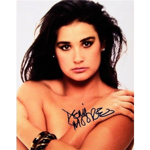 Striptease Demi Moore signed portrait photo