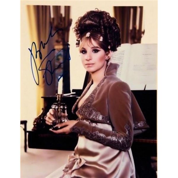 Barbra Streisand signed portrait photo