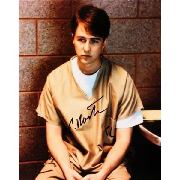 Primal Fear Edward Norton signed movie still photo