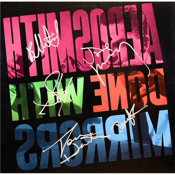 Aerosmith Done With Mirrors signed album