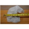 Image 10 : Herend Hungary Seated White Polar Bear Figurine  9" x 9"H