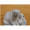 Image 4 : Lladro Polar Bear with Cubs Figurine 4" x 3.5"H
