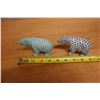 Image 10 : Qty 2 Herend Hungary Bear Figurines w/ Fishnet Pattern & Gold Accents 4.5" x 2.5"H