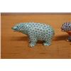 Image 2 : Qty 2 Herend Hungary Bear Figurines w/ Fishnet Pattern & Gold Accents 4.5" x 2.5"H
