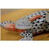 Image 9 : Qty 2 Herend Hungary Bear Figurines w/ Fishnet Pattern & Gold Accents 4.5" x 2.5"H