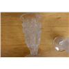 Image 5 : Qty 2 Bohemia Handmade Art Deco Style Frosted Crystal Glass Vases 4.75" Dia, 8.5"H