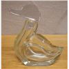 Image 1 : Glass Duck Decanter w/ Stopper Head  7" x 3" x 9"H