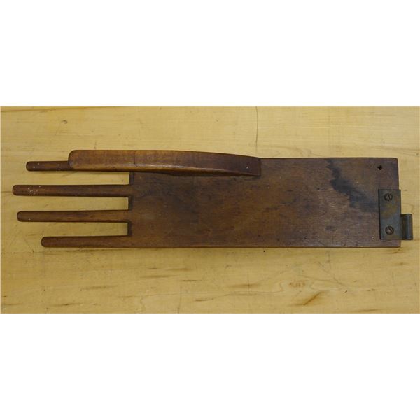 Vintage Wooden Glove Form or Mold 16" x 4"