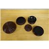 Image 4 : Japanese Lacquered Gourd-Shaped 5-Section Jubako Bento Box 6." Dia, 8.5"H