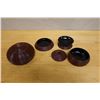 Image 5 : Japanese Lacquered Gourd-Shaped 5-Section Jubako Bento Box 6." Dia, 8.5"H