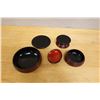Image 6 : Japanese Lacquered Gourd-Shaped 5-Section Jubako Bento Box 6." Dia, 8.5"H