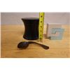Image 11 : Japanese Lacquered Natsume Container, Small Spoon for Tea & Cube Puzzle, Misc Sizes