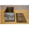 Image 4 : Wooden Box w/ Equestrian-Themed Motif 10" x 6" x 7"H