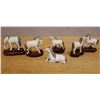 Image 1 : Qty 6 White Horse Figurines, Some on Wood Bases, Misc Sizes