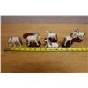 Image 9 : Qty 6 White Horse Figurines, Some on Wood Bases, Misc Sizes