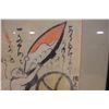 Image 4 : Man Holding Large Sake Barrel Japanese Otsu-e Folk Painting 16" x 19", Framed
