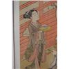 Image 4 : Courtesan Shaving the Head of Lucky God Artwork 14" x 17", Framed & Matted