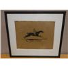 Image 1 : The Sport of Kings Equestrian Racehorse Artwork by Eng. John Held 13" x 20", Framed & Matted