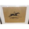 Image 2 : The Sport of Kings Equestrian Racehorse Artwork by Eng. John Held 13" x 20", Framed & Matted