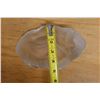 Image 10 : Vintage Art Deco Style Frosted Glass Bowl w/ Reclining Female Figure w/ Maker's Mark 8" x 5" x 2.5"H