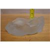 Image 11 : Vintage Art Deco Style Frosted Glass Bowl w/ Reclining Female Figure w/ Maker's Mark 8" x 5" x 2.5"H