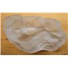 Image 1 : Vintage Art Deco Style Frosted Glass Bowl w/ Reclining Female Figure w/ Maker's Mark 8" x 5" x 2.5"H