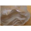 Image 3 : Vintage Art Deco Style Frosted Glass Bowl w/ Reclining Female Figure w/ Maker's Mark 8" x 5" x 2.5"H