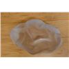 Image 5 : Vintage Art Deco Style Frosted Glass Bowl w/ Reclining Female Figure w/ Maker's Mark 8" x 5" x 2.5"H