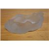 Image 6 : Vintage Art Deco Style Frosted Glass Bowl w/ Reclining Female Figure w/ Maker's Mark 8" x 5" x 2.5"H