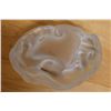 Image 8 : Vintage Art Deco Style Frosted Glass Bowl w/ Reclining Female Figure w/ Maker's Mark 8" x 5" x 2.5"H