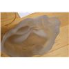 Image 11 : Vintage Art Deco Style Frosted Glass Bowl w/ Reclining Female Figure by Czech It Out 8" x 5" x 2.5"H