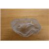 Image 2 : Vintage Art Deco Style Frosted Glass Bowl w/ Reclining Female Figure by Czech It Out 8" x 5" x 2.5"H