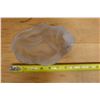 Image 9 : Vintage Art Deco Style Frosted Glass Bowl w/ Reclining Female Figure by Czech It Out 8" x 5" x 2.5"H
