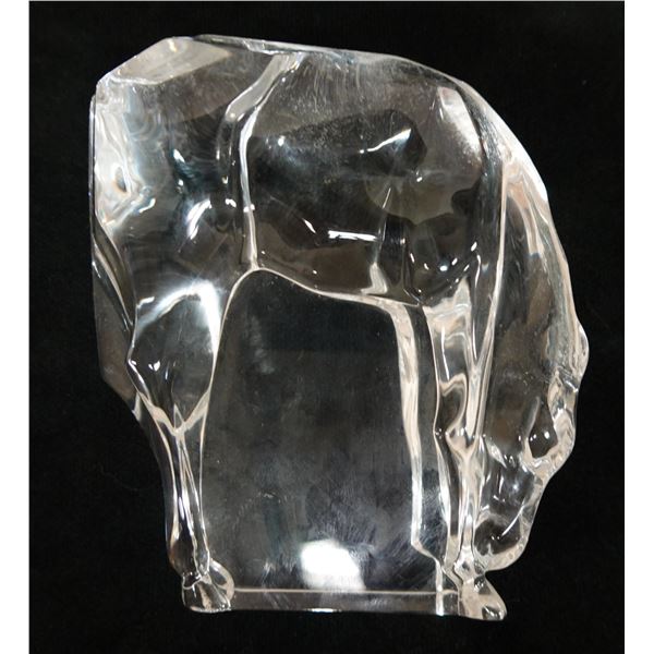 Clear Grazing Horse Sculpture 5" x 5"H