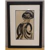 Image 1 : Abstract Female Image Artwork 15" x 20", Framed & Matted