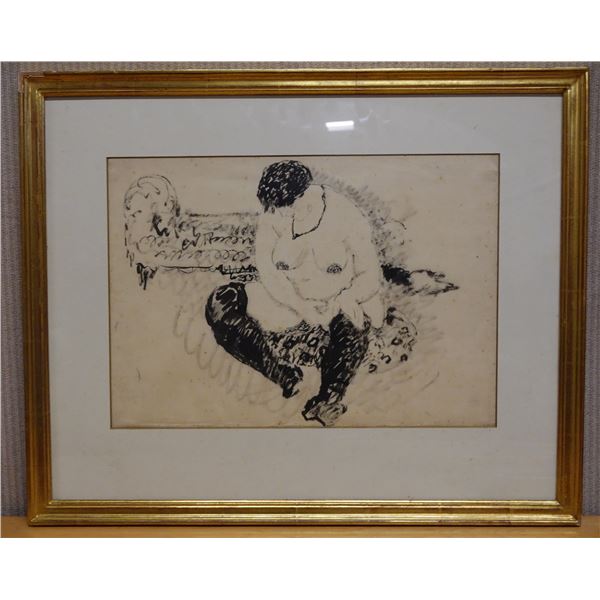 Abstract Female Image Artwork 24" x 20", Framed & Matted