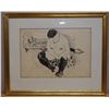 Image 1 : Abstract Female Image Artwork 24" x 20", Framed & Matted