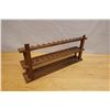 Image 4 : Wooden  24-Slot Tobacco Pipe Stand 21" x 4.5" x 9"H